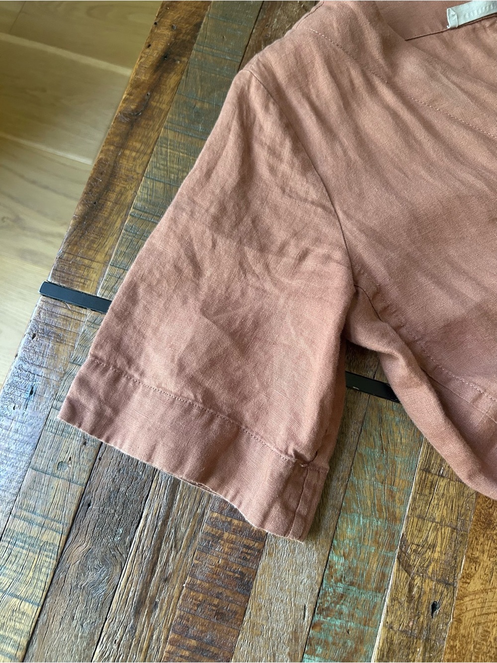EVERLANE-The wrap jumpsuit in linen. Carob Brown. - Picture 6 of 16